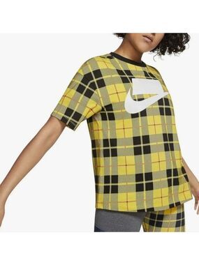 Nike Sportswear Futura Plaid Crop.